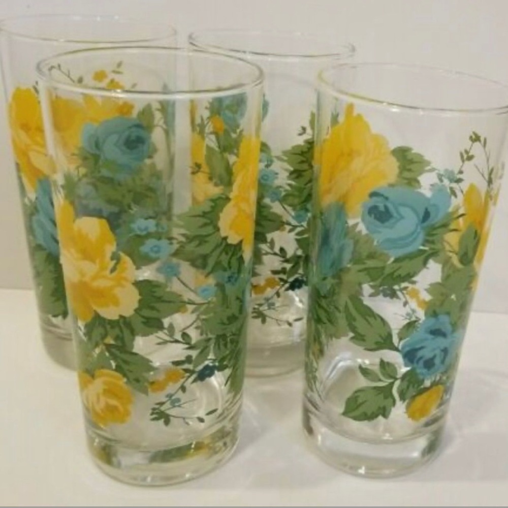 The Pioneer Woman Rose Shadow Tumblers, Set of 4